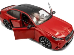 2025 BMW M5 Fire Red with Black Top 1/18 Diecast Model Car by Solido