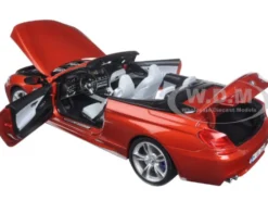 BMW M6 F12M Convertible Sakhir Orange 1/18 Diecast Model Car Paragon Models 97063