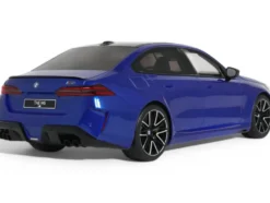 2024 BMW M5 (G90) Marina Bay Blue Metallic with Black Top 1/18 Model Car by GT Spirit