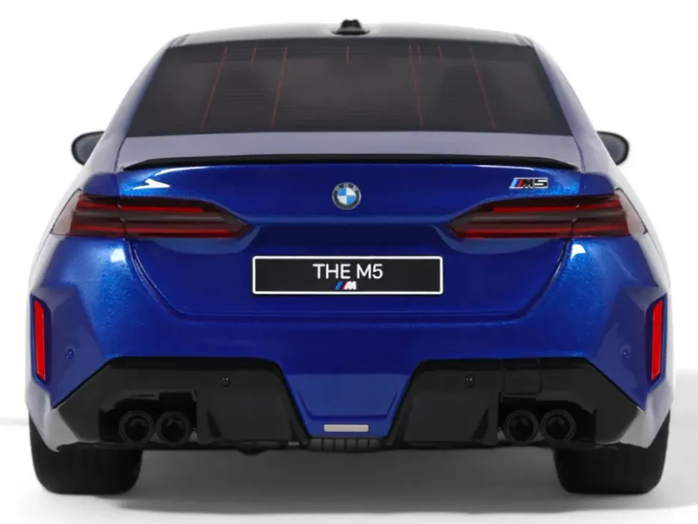 2024 BMW M5 (G90) Marina Bay Blue Metallic with Black Top 1/18 Model Car by GT Spirit