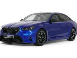 2024 BMW M5 (G90) Marina Bay Blue Metallic with Black Top 1/18 Model Car by GT Spirit