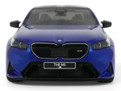 2024 BMW M5 (G90) Marina Bay Blue Metallic with Black Top 1/18 Model Car by GT Spirit