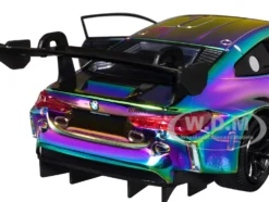BMW M4 GT3 Chameleon Chrome "Custom Wrap" Series 1/24 Diecast Model Car by Motormax