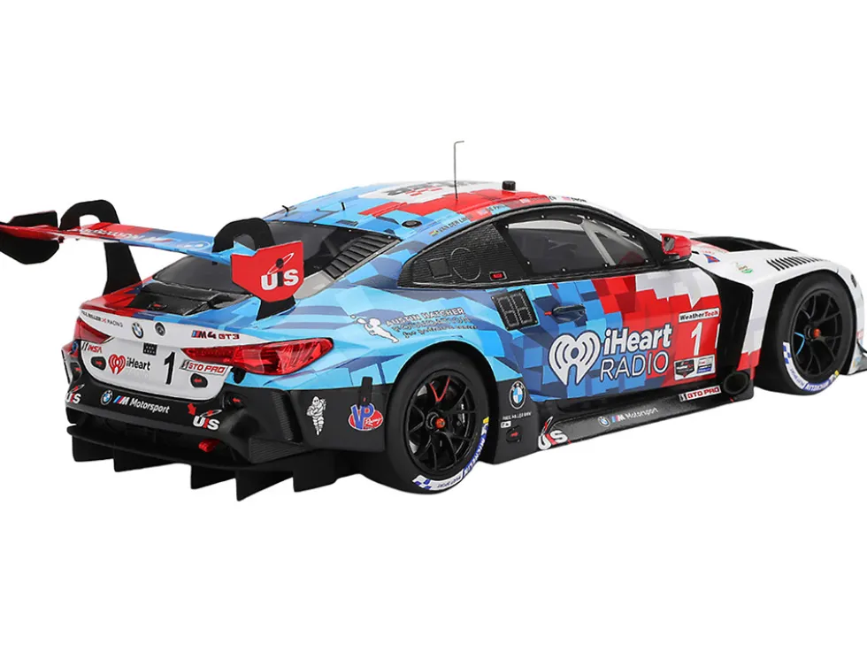 BMW M4 GT3 EVO #1 Connor De Phillippi - Madison Snow - Neil Verhagen - Kelvin van der Linde "Paul Miller Racing" IMSA "24 Hours of Daytona" (2025) 1/18 Model Car by Top Speed