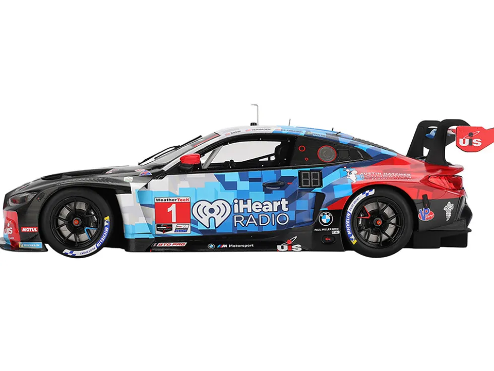 BMW M4 GT3 EVO #1 Connor De Phillippi - Madison Snow - Neil Verhagen - Kelvin van der Linde "Paul Miller Racing" IMSA "24 Hours of Daytona" (2025) 1/18 Model Car by Top Speed