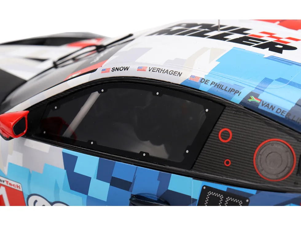 BMW M4 GT3 EVO #1 Connor De Phillippi - Madison Snow - Neil Verhagen - Kelvin van der Linde "Paul Miller Racing" IMSA "24 Hours of Daytona" (2025) 1/18 Model Car by Top Speed