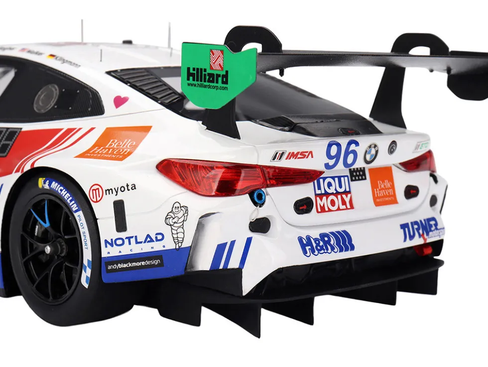 BMW M4 GT3 EVO #96 Robby Foley - Patrick Gallagher - Jens Klingmann - Jake Walker "Turner Motorsport" IMSA "Hours of Daytona" (2025) 1/18 Model Car by Top Speed