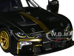 BMW M4 GT3 Matt Black with Gold Stripes 