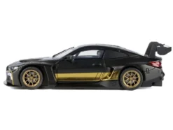 BMW M4 GT3 Matt Black with Gold Stripes 