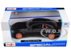 BMW M4 GTS Gray Carbon Top Orange Wheels 1/24 Diecast Model Car Maisto 31246