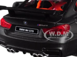BMW M4 GTS Gray Carbon Top Orange Wheels 1/24 Diecast Model Car Maisto 31246