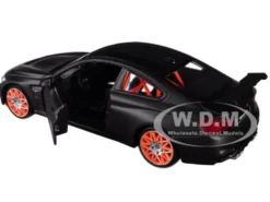 BMW M4 GTS Gray Carbon Top Orange Wheels 1/24 Diecast Model Car Maisto 31246