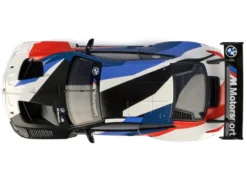 BMW M4 GT3 #1 White with Black, Blue and Red Graphics 
