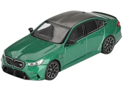BMW M5 Isle of Man Green Metallic with Carbon Top Limited Edition 1/64 Diecast Model Car by Mini GT