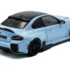 2023 BMW M2 M Performance Zandvoort Blue with Black Top 1/43 Diecast Model Car by Solido
