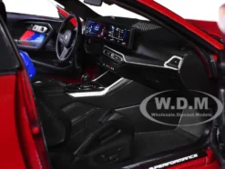 2024 BMW M2 Performance Parts Toronto Red Metallic with Carbon Top 1/18 Diecast Model Car by Solido