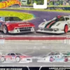 BMW M1 Procar #8 White with Red Stripes and Lancia Stratos Group 5 #829 White with Stripes Car Culture Set of 2 Cars Diecast Model Cars Hot Wheels HFF30