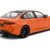 2024 BMW M5 Sedan Fire Orange III with Black Top 1/43 Diecast Model Car by Solido