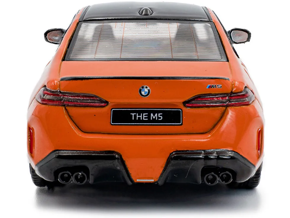 2024 BMW M5 Sedan Fire Orange III with Black Top 1/43 Diecast Model Car by Solido