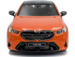 2024 BMW M5 Sedan Fire Orange III with Black Top 1/43 Diecast Model Car by Solido