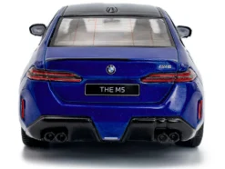 2024 BMW M5 Sedan Marina Bay Blue Metallic with Black Top 1/43 Diecast Model Car by Solido