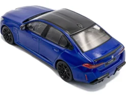2024 BMW M5 Sedan Marina Bay Blue Metallic with Black Top 1/43 Diecast Model Car by Solido
