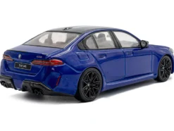 2024 BMW M5 Sedan Marina Bay Blue Metallic with Black Top 1/43 Diecast Model Car by Solido