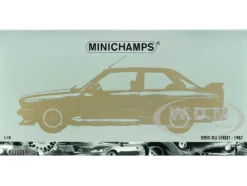 1987 BMW M3 Street Black Metallic 1/18 Diecast Model Car Minichamps 180020306