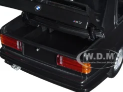 1987 BMW M3 Street Black Metallic 1/18 Diecast Model Car Minichamps 180020306