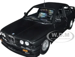 1987 BMW M3 Street Black Metallic 1/18 Diecast Model Car Minichamps 180020306