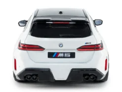 2025 BMW M5 Touring Alpine White with Black Top 1/18 Diecast Model Car by Solido