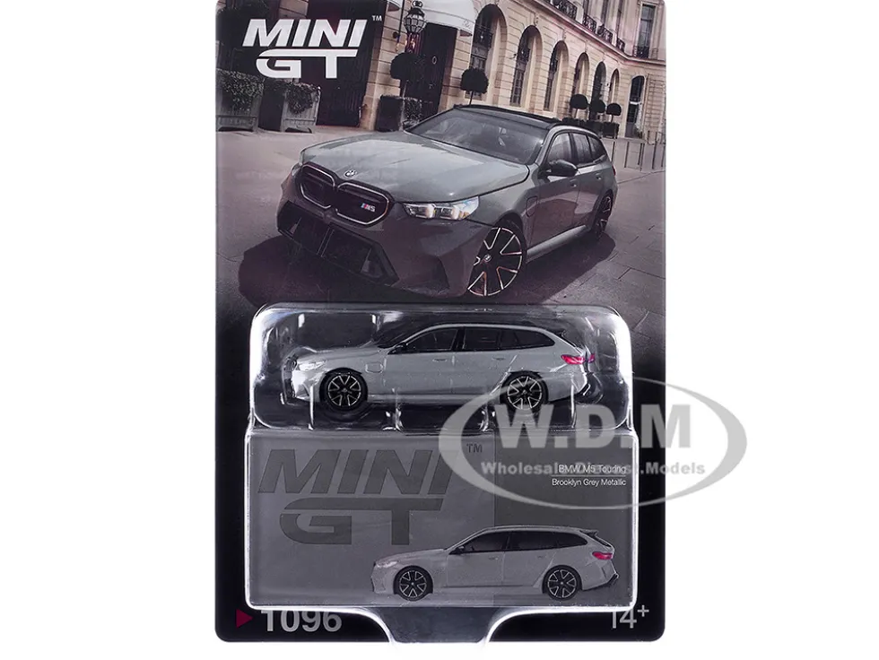 BMW M5 Touring Brooklyn Gray Metallic with Sunroof 1/64 Diecast Model Car by Mini GT