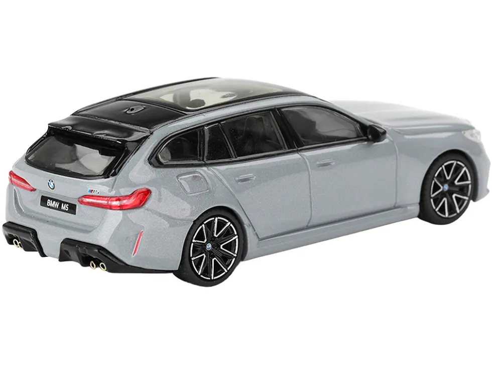 BMW M5 Touring Brooklyn Gray Metallic with Sunroof 1/64 Diecast Model Car by Mini GT