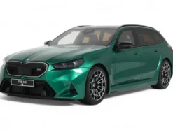 2024 BMW M5 Touring (G99) Isle of Man Green Metallic with Black Top 1/18 Model Car by GT Spirit