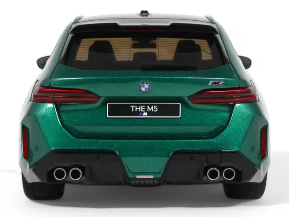 2024 BMW M5 Touring (G99) Isle of Man Green Metallic with Black Top 1/18 Model Car by GT Spirit