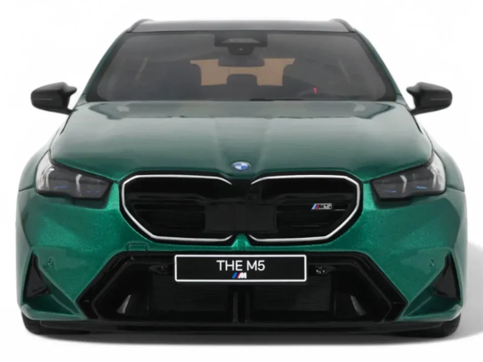 2024 BMW M5 Touring (G99) Isle of Man Green Metallic with Black Top 1/18 Model Car by GT Spirit