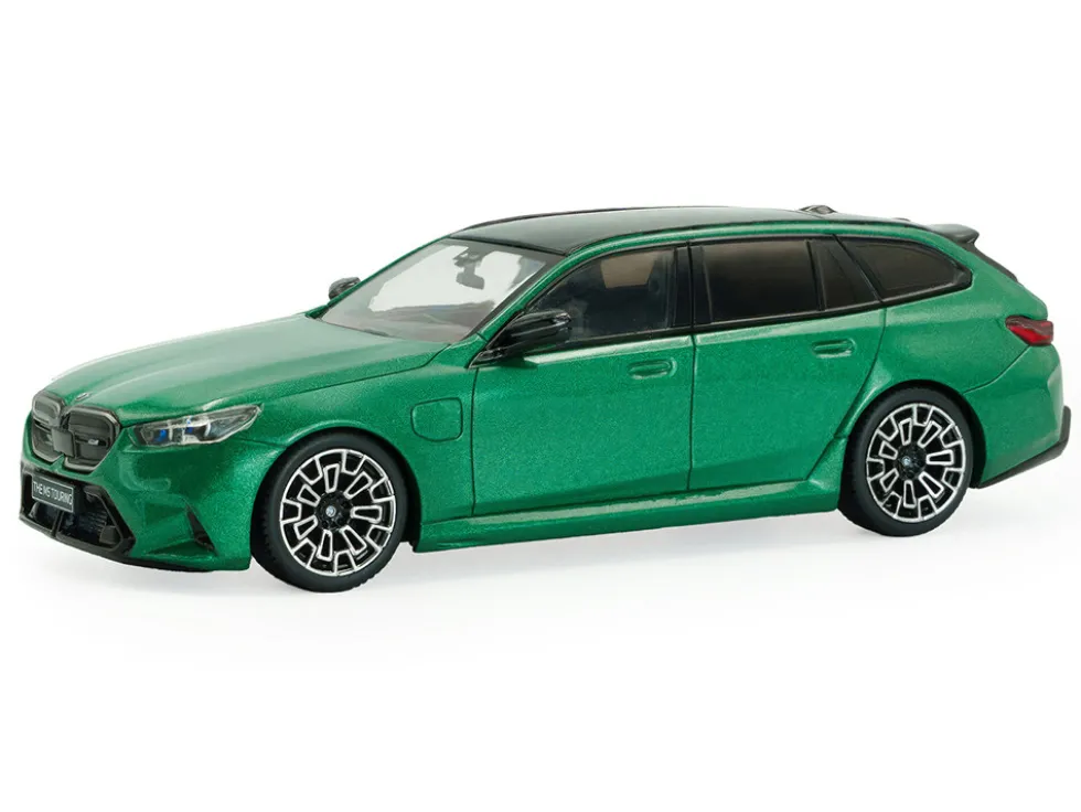 2024 BMW M5 Touring Isle Of Man Green Metallic with Black Top 1/43 Diecast Model Car by Solido