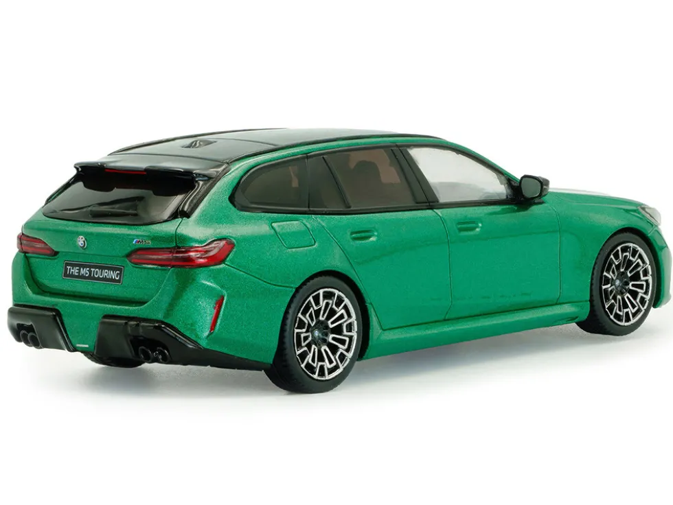 2024 BMW M5 Touring Isle Of Man Green Metallic with Black Top 1/43 Diecast Model Car by Solido