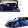 2025 BMW M5 Touring Marina Bay Blue Metallic with Black Top 1/18 Diecast Model Car by Solido