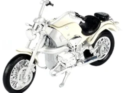 BMW R 1200 C Motorcycle Cream James Bond 007 Tomorrow Never Dies 1997 Movie James Bond Collection Series 1/18 Diecast Model Car Motormax 79845