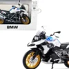 BMW R1250 GS White Blue Red Stripes 1/12 Diecast Motorcycle Model Maisto 31101-20100