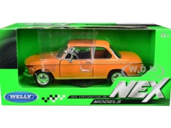 BMW 2002ti Orange 1/24 Diecast Model Car Welly 24053