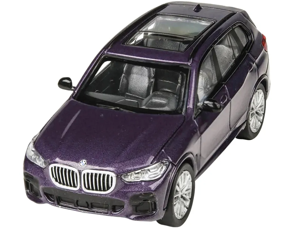 2018 BMW X5 Daytona Violet Metallic Sunroof 1/64 Diecast Model Car Paragon Models PA-55190