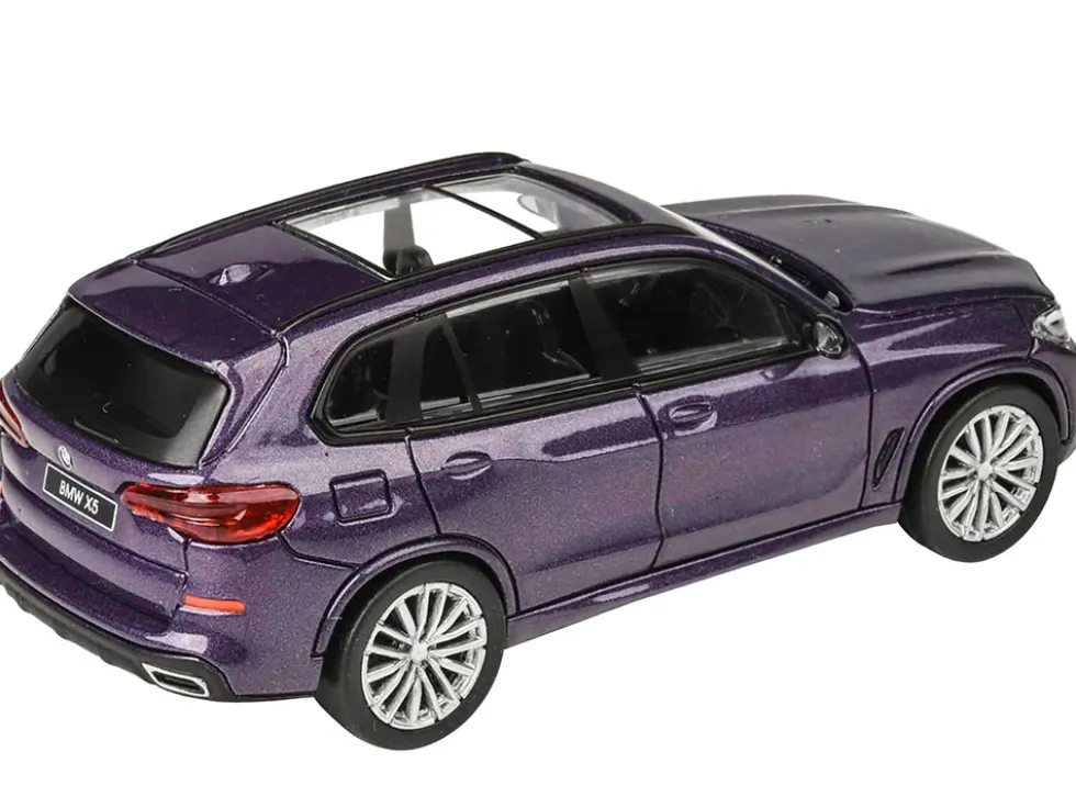 2018 BMW X5 Daytona Violet Metallic Sunroof 1/64 Diecast Model Car Paragon Models PA-55190