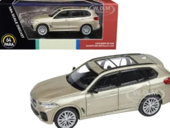 2018 BMW X5 G05 with Sunroof Sunstone Gold Metallic 1/64 Diecast Model Car Paragon Models PA-55187