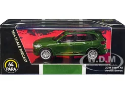2018 BMW X5 Verde Ermes Green Metallic Sunroof 1/64 Diecast Model Car Paragon Models PA-56181
