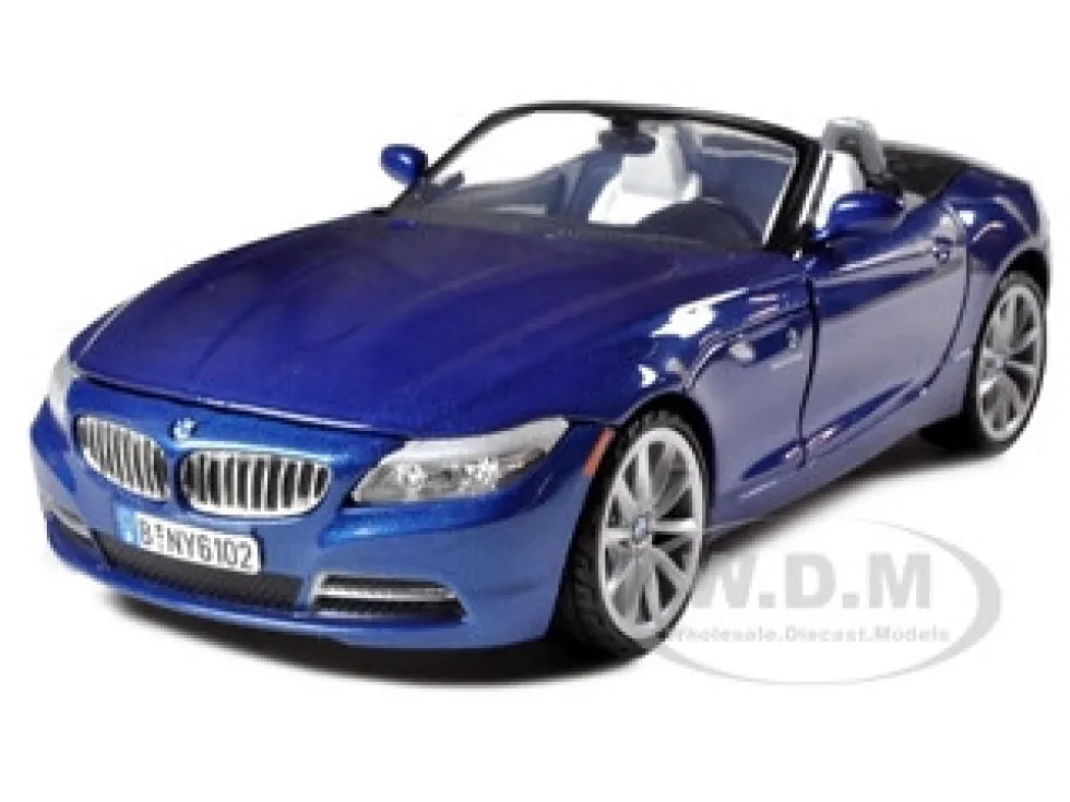 2010 BMW Z4 Convertible Blue 1/24 Diecast Model Car Motormax 73349