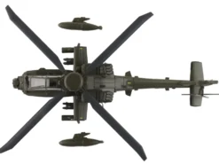 Boeing AH-64E Apache Echo Attack Helicopter "ZM714, Middle Wallop" (2022) British Army "Air Power Series" 1/72 Diecast Model by Hobby Master