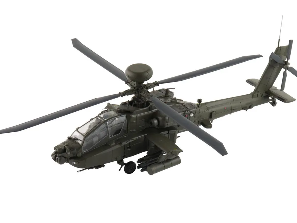 Boeing AH-64E Apache Echo Attack Helicopter "ZM714, Middle Wallop" (2022) British Army "Air Power Series" 1/72 Diecast Model by Hobby Master