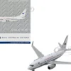 Boeing 737 700 Aircraft Royal Australian Air Force A36 001 White with Blue Stripes Gemini Macs Series 1/400 Diecast Model Airplane GeminiJets GM133